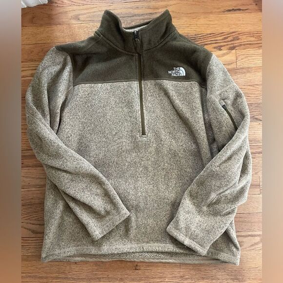 THE NORTH FACE Men's Leo Fleece Pullover Sweater 1/4 Zip Size XL - Picture 1 of 5